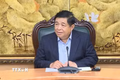 Phó Thủ tướng Nguyễn Chí Dũng tiếp lãnh đạo Trung tâm Phát triển công nghệ và sáng tạo Việt Nam. (Nguồn: VGP)
