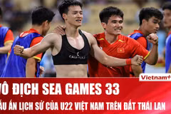 Khoảnh khắc vỡ òa của U22 Việt Nam sau màn ngược dòng kinh điển trước U22 Thái Lan