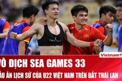 Khoảnh khắc vỡ òa của U22 Việt Nam sau màn ngược dòng kinh điển trước U22 Thái Lan