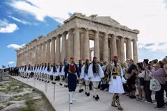 Đền Parthenon. (Ảnh: AP)