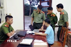 Hiện Công an tỉnh Phú Thọ đang tiếp tục điều tra, xác minh, thu thập tài liệu, củng cố hồ sơ để xử lý nghiêm theo đúng quy định của pháp luật. (Ảnh: TTXVN phát)