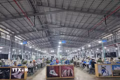 Hoạt động sản xuất tại công ty Trách nhiệm hữu hạn xã Thạch Lập, tỉnh Thanh Hóa. Ảnh: TTXVN phát