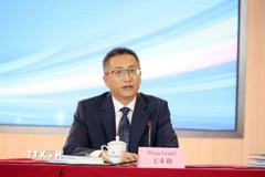 Ông Vương Phụng Lợi, Phó Chủ nhiệm Văn phòng Ủy ban Cải cách tỉnh Hải Nam, Trung Quốc. (Ảnh: Quang Hưng/TTXVN)