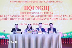 Chủ tọa hội nghị. (Ảnh: Tuấn Anh/TTXVN)