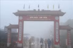 Địa điểm khởi nghĩa Bà Triệu gồm Núi Nưa, Đền Nưa-Am Tiên là di tích lịch sử danh lam thắng cảnh cấp quốc gia. (Ảnh: TTXVN phát)