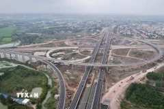Nút giao giữa cao tốc Biên Hòa-Vũng Tàu và cao tốc Thành phố Hồ Chí Minh-Long Thành-Dầu Giây. (Ảnh: Công Phong/TTXVN)