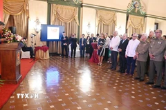 Quang cảnh buổi lễ. (Ảnh: Việt Hùng/TTXVN)