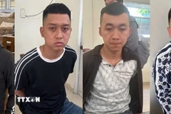 Lực lượng chức năng thành phố Đà Nẵng đã khởi tố nhóm đối tượng cho vay với lãi suất lên tới 1.582%/năm. (Ảnh: TTXVN phát)