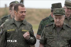 Phó Chủ tịch Hội đồng An ninh Liên bang Nga Dmitry Medvedev. (Ảnh: AFP/TTXVN)
