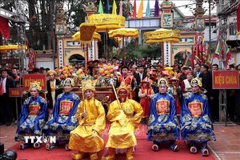 Được xây dựng từ thế kỷ thứ III trước công nguyên dưới thời An Dương Vương để làm Kinh đô nước Âu Lạc, Thành Cổ Loa là tòa thành có niên đại cổ nhất ở Việt Nam, nay thuộc huyện Đông Anh, Hà Nội. (Ảnh: Mai Mai/Vietnam+)