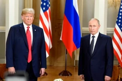 Tổng thống Nga Vladimir Putin và Tổng thống. (Ảnh: THX/TTXVN)