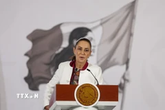 Tổng thống Mexico Claudia Sheinbaum. (Ảnh: THX/TTXVN)