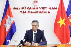 Đại sứ Nguyễn Minh Vũ trả lời phỏng vấn phóng viên TTXVN. (Ảnh: Quang Anh/TTXVN)