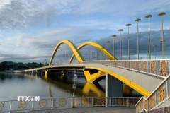 Cầu Nguyễn Hoàng vượt sông Hương. (Ảnh: Hải Âu/TTXVN)