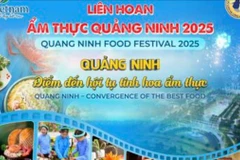 Poster quảng bá Liên hoan ẩm thực Quảng Ninh 2025. (Ảnh: Nguồn Trung tâm Văn hóa Thể thao và Xúc tiến du lịch tỉnh Quảng Ninh)