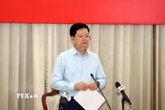 Phó Thủ tướng Chính phủ Mai Văn Chính phát biểu tại buổi làm việc. (Ảnh: Tiến Lực/TTXVN)