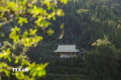 Nét đẹp yên bình của xã Vân Sơn (Phú Thọ). (Ảnh: Trọng Đạt/TTXVN)