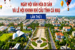 Áp phích tuyên truyền cho sự kiện. (Ảnh: Cổng Thông tin Điện tử tỉnh Cà Mau)