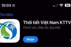 Ứng dụng Thời Tiết Việt Nam KTTV hiện có mặt trên cả hai nền tảng iOS và Android, hoàn toàn miễn phí. (Nguồn: Báo Nhân dân)