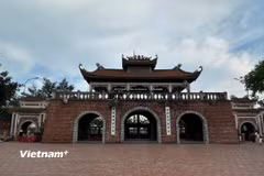 Khu Lăng mộ và đền thờ các vị vua triều Trần tọa lạc tại thôn Tam Đường, xã Long Hưng, Hưng Yên. (Ảnh: PT/Vietnam+)