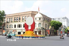 Đại hội đại biểu Đảng bộ thành phố Hà Nội nhiệm kỳ 2025-2030 là sự kiện chính trị quan trọng của Thủ đô. (Ảnh: Nguyễn Cúc/TTXVN)