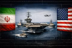 Iran bắn "cảnh cáo" tàu khu trục Mỹ băng qua Eo biển Hormuz