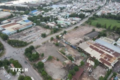 Nhiều doanh nghiệp đã di dời, bàn giao mặt bằng tại Khu công nghiệp Khu công nghiệp Biên Hòa 1. (Ảnh: Công Phong/TTXVN)