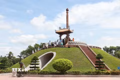 Thành cổ Quảng Trị - nơi từng diễn ra cuộc chiến đấu 81 ngày đêm bảo vệ Thành cổ năm 1972. (Ảnh: Tường Vi/TTXVN)