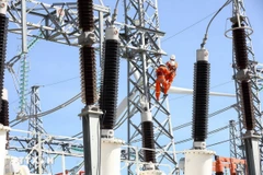 Nhân viên Tập đoàn Điện lực Việt Nam sửa chữa, bảo dưỡng các thiết bị điện. (Ảnh: evn)