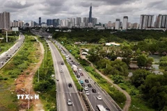 Thành phố Hồ Chí Minh chủ trương mở rộng 3,2 km đường dẫn cao tốc Thành phố Hồ Chí Minh-Long Thành. (Ảnh: Hồng Đạt/TTXVN)