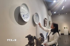 Một góc không gian triển lãm. (Ảnh: Phương Thanh/TTXVN)