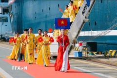 Đoàn đại biểu Việt Nam dự Chương trình Tàu Thanh niên Đông Nam Á–Nhật Bản 2026 (Ảnh: TTXVN phát)