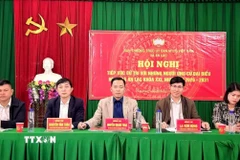 Một buổi tiếp xúc cử tri xã An Lạc. (Ảnh: Danh Lam/TTXVN)