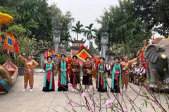 Hát Chèo tàu Tổng Gối. (Ảnh: Sở Văn hóa, Thể thao Hà Nội)