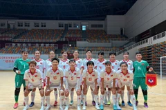 Đội tuyển futsal Việt Nam đặt mục tiêu lọt vào chung kết SEA Games 33-2025. (Ảnh: VFF)