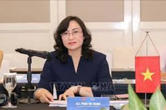 Thứ trưởng Bộ Công Thương Phan Thị Thắng. (Ảnh: TTXVN phát)