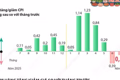 Chỉ số giá tiêu dùng tháng 7/2026 giảm 0,12% 