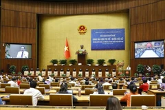 Chủ tịch Quốc hội Trần Thanh Mẫn phát biểu tại Hội nghị chuyên đề “Bình dân học vụ số-Quốc hội số: Khung kiến thức, kỹ năng số cho Quốc hội hiện đại” đã hoàn thành chương trình đề ra, ngày 13/9/2025. (Ảnh: Doãn Tấn/TTXVN)