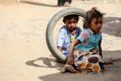 Yemen nhiều trẻ em thiệt mạng do chiến tranh. (Ảnh AFP).