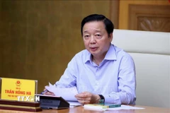 Phó Thủ tướng Trần Hồng Hà phát biểu chỉ đạo. (Ảnh: Văn Điệp/TTXVN)