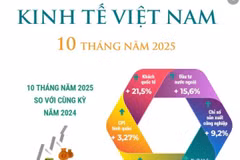 Bức tranh kinh tế 10 tháng năm 2025 tiếp tục khởi sắc