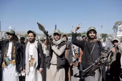 Lực lượng Houthi. (Nguồn: THX/TTXVN)