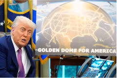 Ông Trump và kế hoạch xây dựng hệ thống phòng thủ Vòm Vàng. (Ảnh: AP)