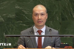 Công sứ Nguyễn Hoàng Nguyên, Phó Trưởng Phái đoàn thường trực Việt Nam tại Liên hợp quốc. (Ảnh: Hoài Thanh/TTXVN)