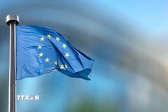 Cờ của Liên minh châu Âu (EU). Ảnh: IRNA/TTXVN