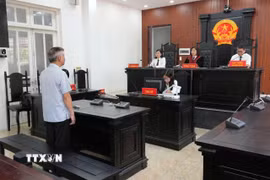 Bị cáo Nguyễn Ngọc Ngân làm việc với cơ quan Công an.
