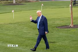 Tổng thống Mỹ Donald Trump tại Nhà Trắng. (Ảnh: THX/TTXVN)
