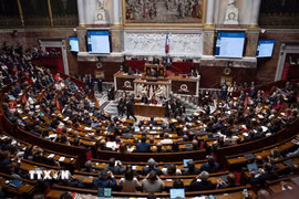 (Tư liệu) Quang cảnh một phiên họp Quốc hội Pháp ở Paris. (Ảnh: THX/TTXVN)