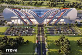 Phối cảnh tuyến metro Bến Thành-Cần Giờ. (Ảnh: TTXVN phát) 