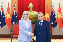 Tổng Bí thư Tô Lâm tiếp Toàn quyền Australia Sam Mostyn thăm cấp Nhà nước tới Việt Nam (9/2025). (Ảnh: Thống Nhất/TTXVN)